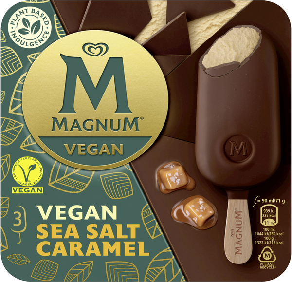 Magnum Vegan Sea Salt Caramel 3x90ml Magnum Vegan Sea Salt Caramel 3x90ml