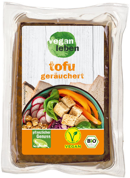 vegan leben Tofu geräuchert 200g vegan leben Tofu geräuchert 200g