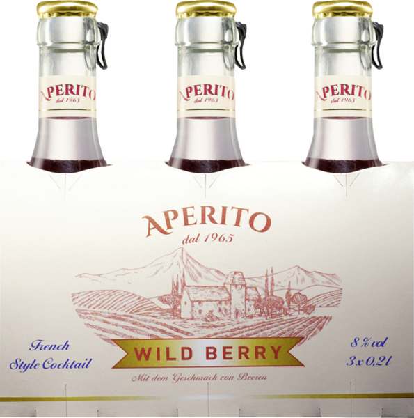 Aperito Wild Berry 8% vol. 3x0,2l Aperito Wild Berry 8% vol. 3x0,2l