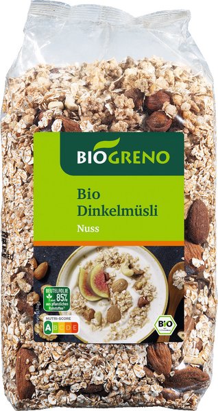 Biogreno Dinkelmüsli Nuss 425g