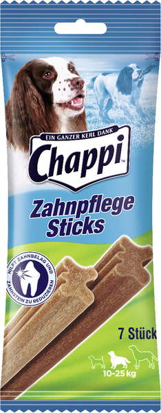Chappi Zahnpflege Sticks Mittlere Hunde 10-25 kg 7 Stück Chappi Zahnpflege Sticks Mittlere Hunde 10-25 kg 7 Stück