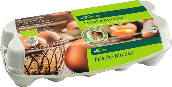Biogreno Freilandeier Klasse M-L 10 Stück Biogreno Freilandeier Klasse M-L 10 Stück