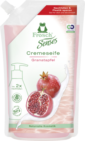 Frosch Senses Cremeseife Granatapfel Nachfüllbeutel 500ml