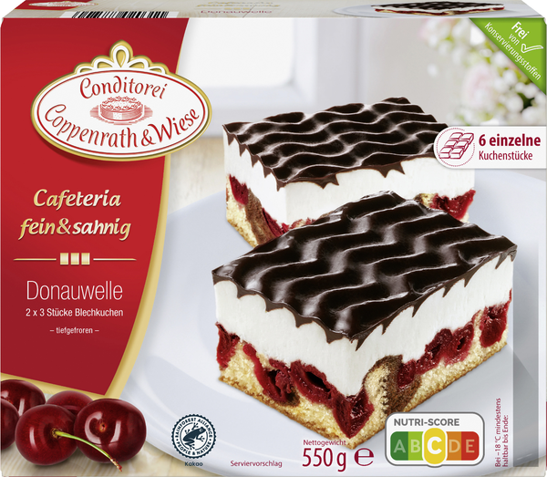 Conditorei Coppenrath & Wiese Cafeteria fein & sahnig Donauwelle 550g Conditorei Coppenrath & Wiese Cafeteria fein & sahnig Donauwelle 550g