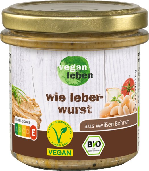 vegan leben Bio pflanzlicher Brotaufstrich wie Leberwurst 135g