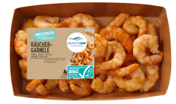 Deutsche See Räuchergarnelen 120g