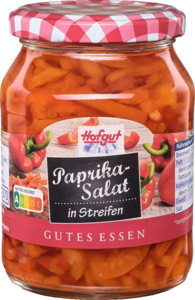 Hofgut Paprika-Salat in Streifen 370ml Hofgut Paprika-Salat in Streifen 370ml