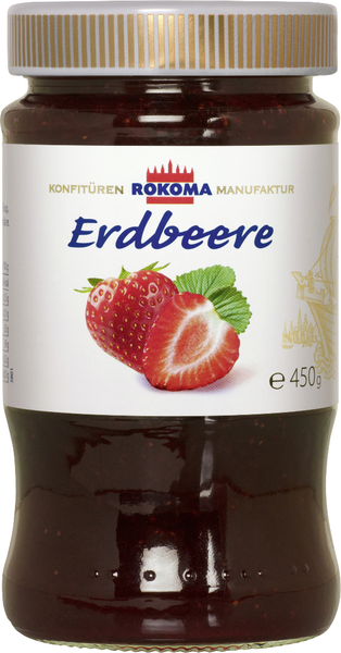 Rokoma Konfitüre Erdbeere 450g