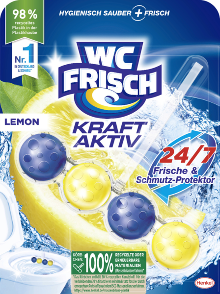 WC Frisch Kraft Aktiv Duftspüler Lemon 50g