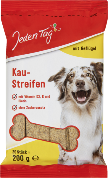 Jeden Tag Kaustreifen Geflügel 200g Jeden Tag Kaustreifen Geflügel 200g