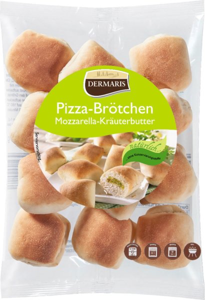 Dermaris Pizza-Brötchen Mozzarella-Kräuterbutter 250g