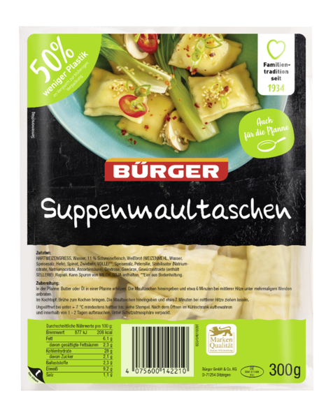 Bürger Suppenmaultaschen 300g