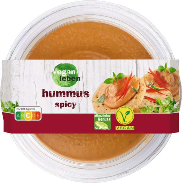 vegan leben Hummus pikant 200g vegan leben Hummus pikant 200g
