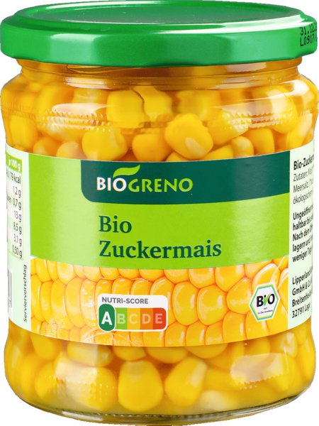 Biogreno Zuckermais 370ml