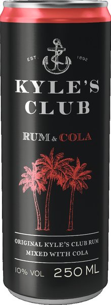 Kyle´s Club Rum Cola 10% vol. 0,25l