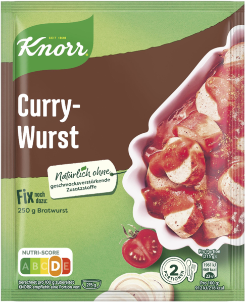 Knorr Fix Currywurst 36g Knorr Fix Currywurst 36g