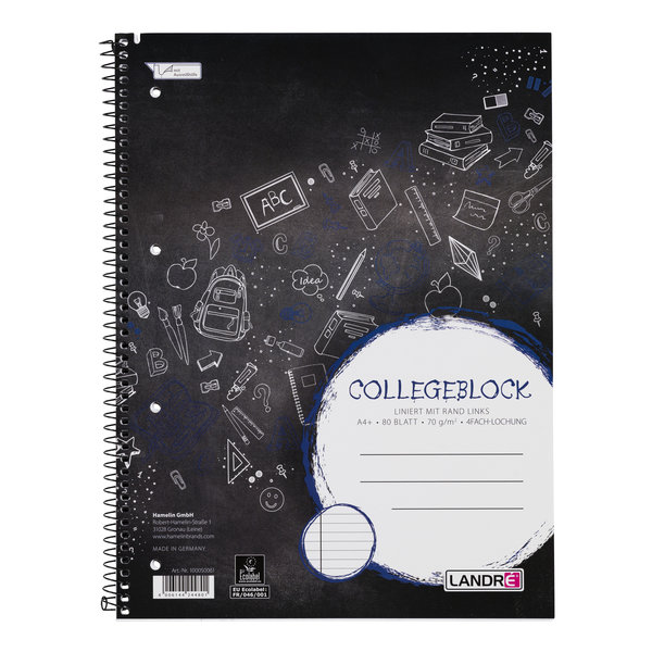 Collegeblock A4 80 Blatt