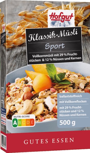 Hofgut Klassik-Müsli Sport 500g Hofgut Klassik-Müsli Sport 500g
