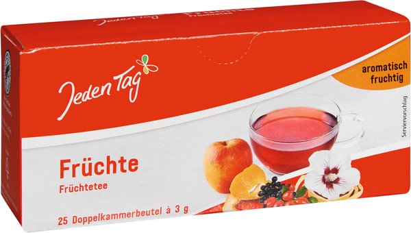 Jeden Tag Früchtetee 25 Beutel Jeden Tag Früchtetee 25 Beutel