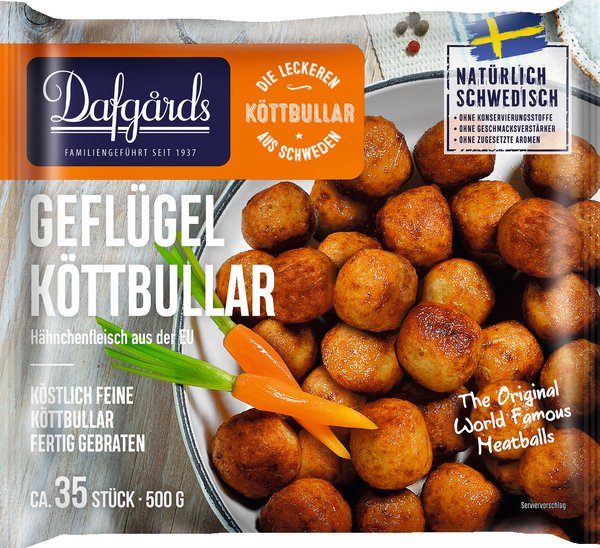 Dafgards Geflügel Köttbullar 500g Dafgards Geflügel Köttbullar 500g