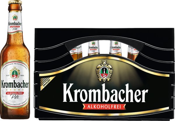 Krombacher Pils Alkoholfrei 24/0,33l Krombacher Pils Alkoholfrei 24/0,33l