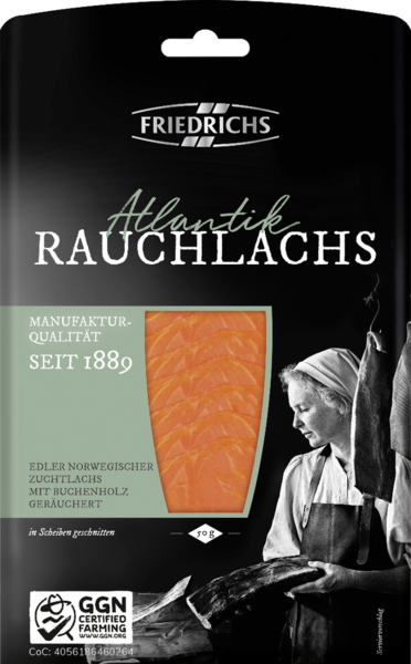 Friedrichs Atlantik Rauchlachs GGN 50g