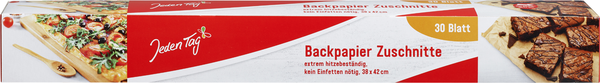Jeden Tag Backpapier Zuschnitte 30 Stück Jeden Tag Backpapier Zuschnitte 30 Stück