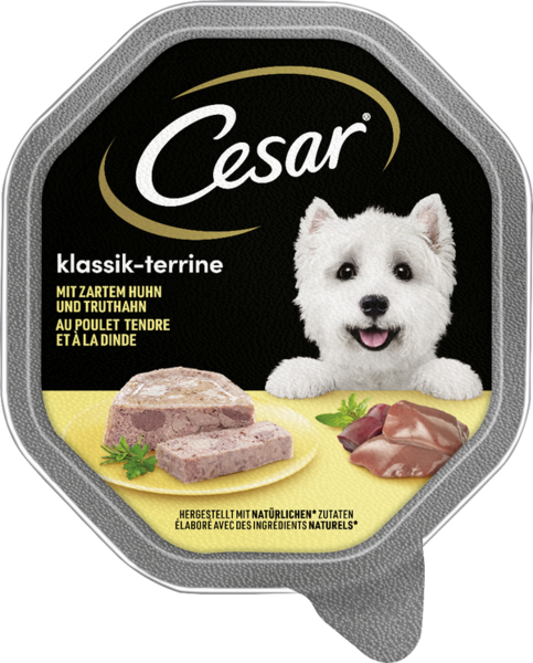 Cesar Klassik-Terrine Huhn & Truthahn 150g