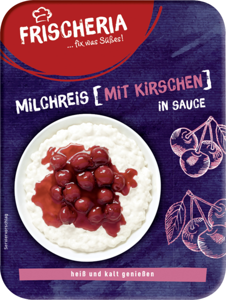 Frischeria Milchreis mit Kirschen in Sauce 400g Frischeria Milchreis mit Kirschen in Sauce 400g