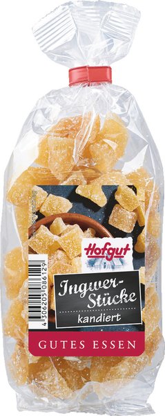 Hofgut Ingwer-Stücke kandiert 200g Hofgut Ingwer-Stücke kandiert 200g