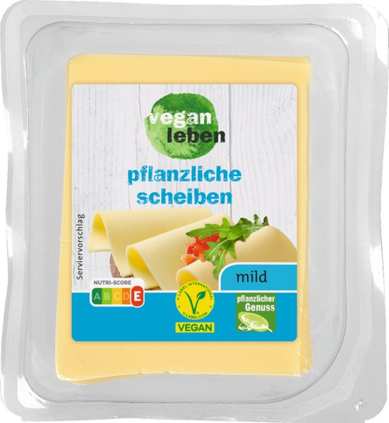 vegan leben pflanzliche Scheiben mild 75g vegan leben pflanzliche Scheiben mild 75g