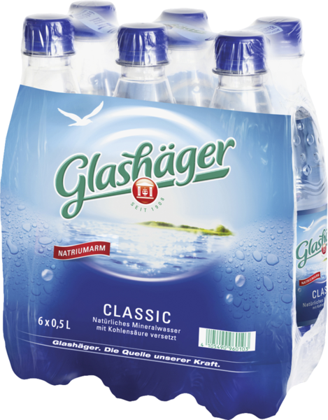 Glashäger Mineralwasser Classic 6/0,5l