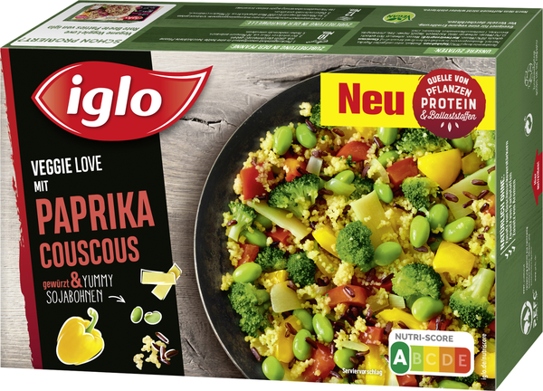 iglo Veggie Love Paprika Couscous 400g iglo Veggie Love Paprika Couscous 400g