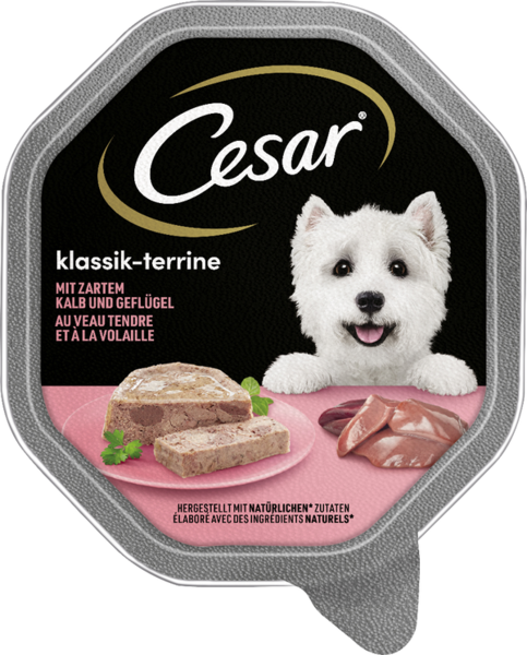 Cesar Klassik-Terrine Kalb & Geflügel 150g