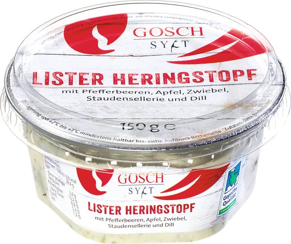 Gosch Lister Heringstopf 150g Gosch Lister Heringstopf 150g