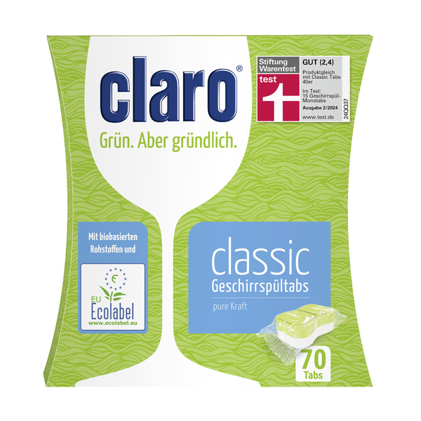 Claro Classic Geschirrspültabs 70 Stück