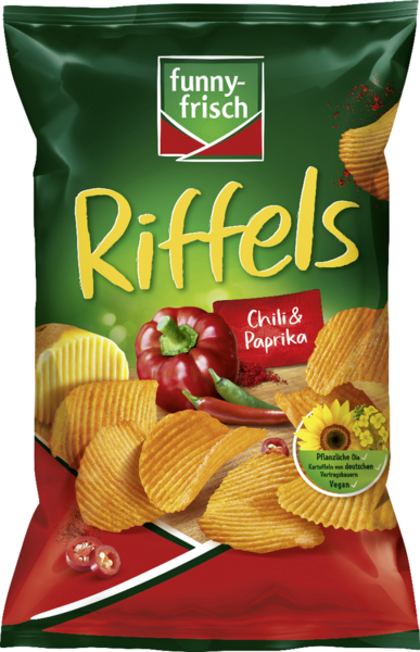 funny-frisch Riffels Chili & Paprika 150g funny-frisch Riffels Chili & Paprika 150g