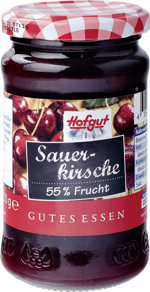 Hofgut Fruchtaufstrich Sauerkirsche 250g Hofgut Fruchtaufstrich Sauerkirsche 250g