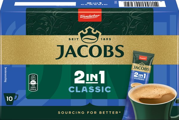 Jacobs Instant Kaffeepulver 2in1 140g Jacobs Instant Kaffeepulver 2in1 140g