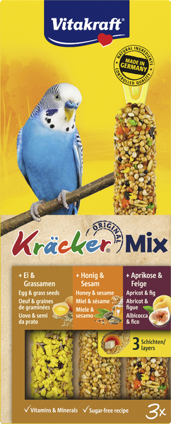 Vitakraft Kräcker Trio-Mix Ei, Frucht, Honig 3 Stück