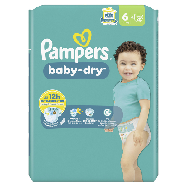 Pampers Baby Dry Windeln Gr.6 Extra Large 22 Stück