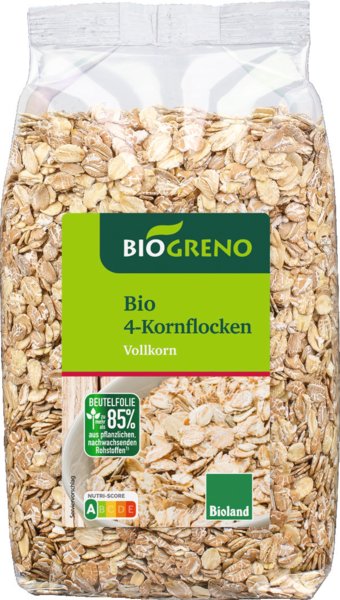 Biogreno 4-Kornflocken Vollkorn 500g