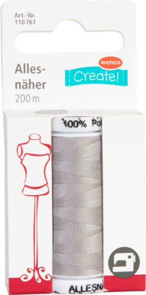 Wenco Garn hellgrau 200m