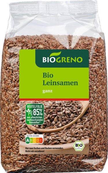 Biogreno Leinsamen ganz 500g Biogreno Leinsamen ganz 500g