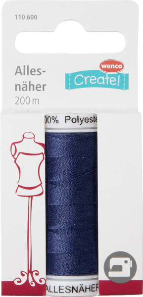 Wenco Garn 200m jeansblau Wenco Garn 200m jeansblau