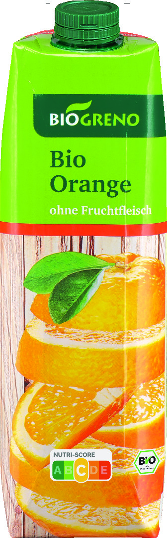 Biogreno Orange ohne Fruchtfleisch 1l Biogreno Orange ohne Fruchtfleisch 1l