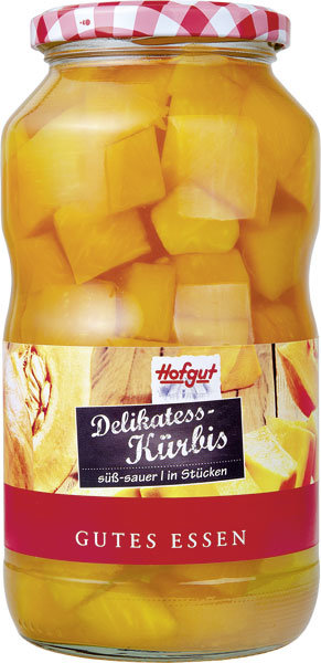 Hofgut Delikatess-Kürbis in Stücken 720ml