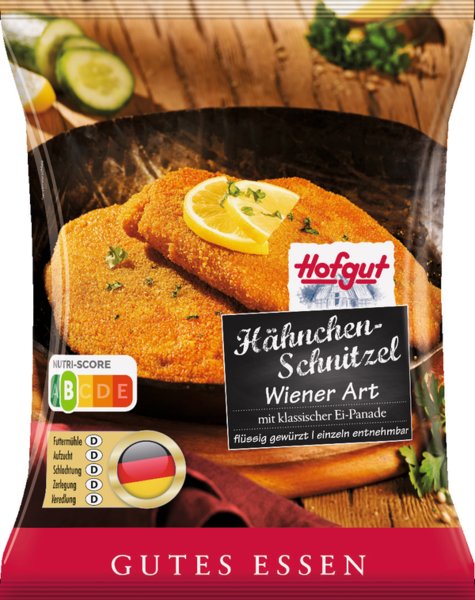 Hofgut Hähnchenschnitzel Wiener Art 750g