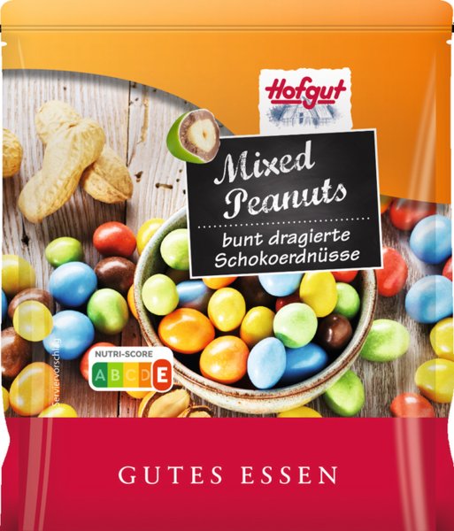 Hofgut Mixed Peanuts bunt dragierte Schokoerdnüsse 250g