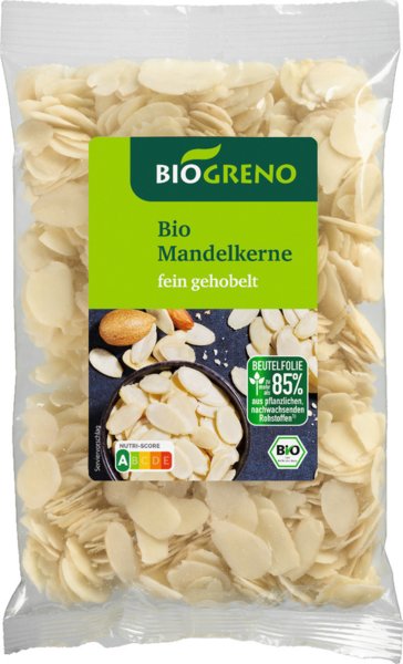 Biogreno Mandelkerne fein gehobelt 100g Biogreno Mandelkerne fein gehobelt 100g